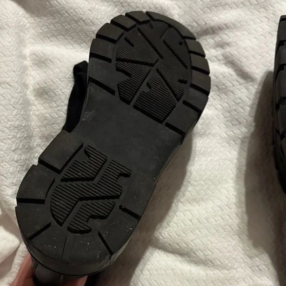 Madden Girl Black Combat Boots - Picture 4 of 4